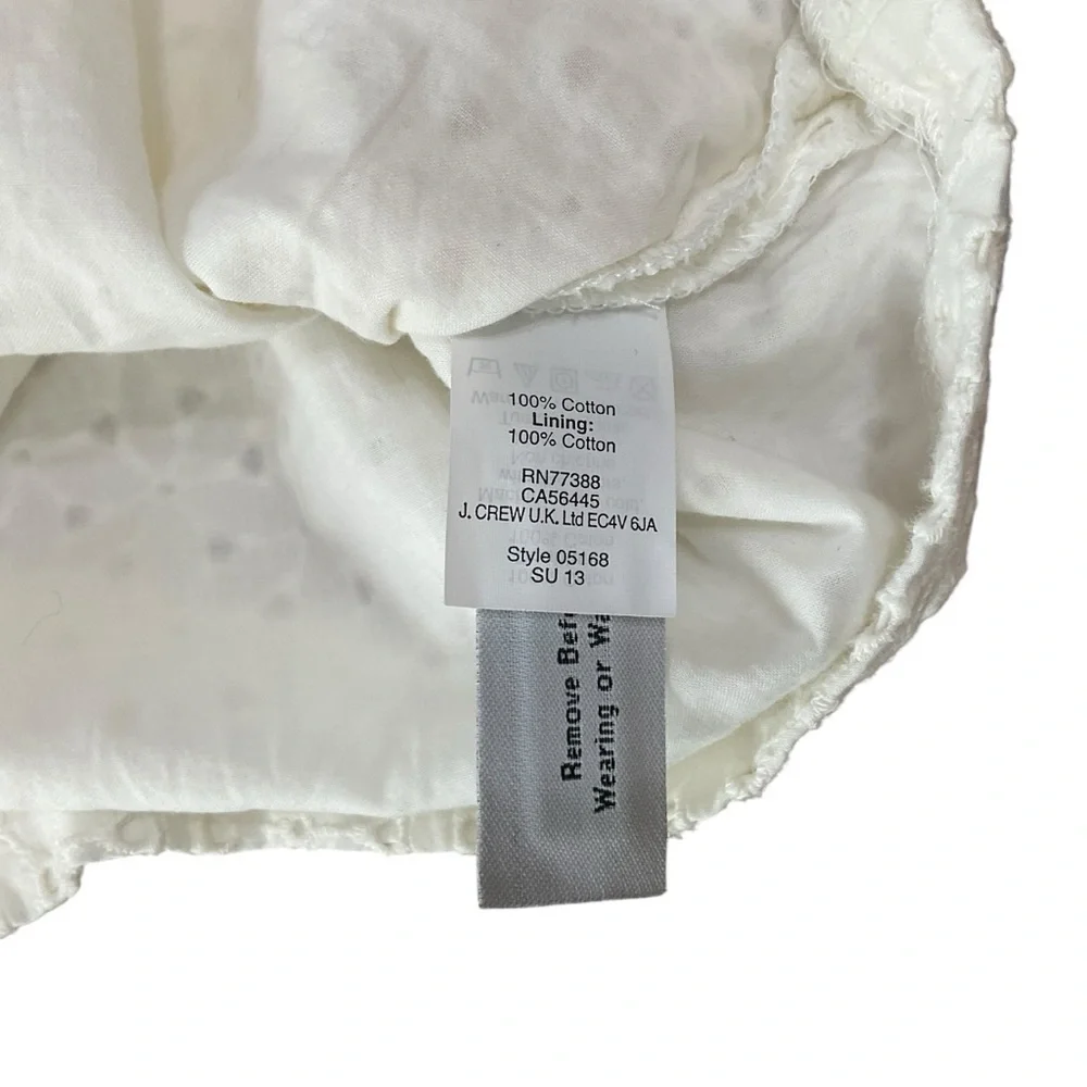 Madewell Eyelet Cotton Sleeveless Top White Size Small - Picture 6 of 7